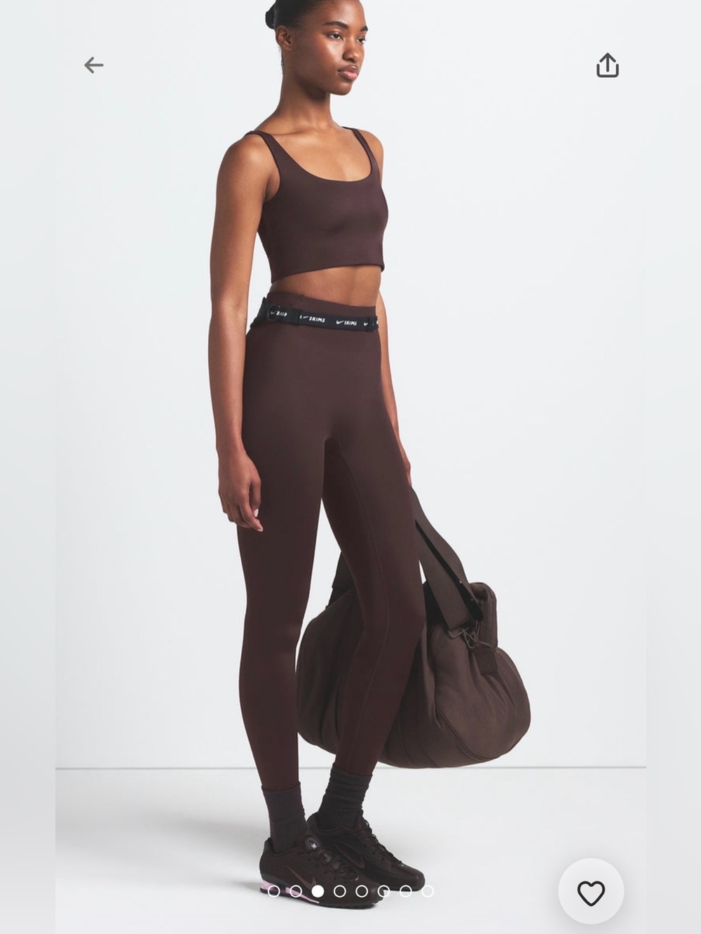 NWT Nike Skims BONDED WAIST LEGGING 26 INCH Phoenix - Picture 6 of 7